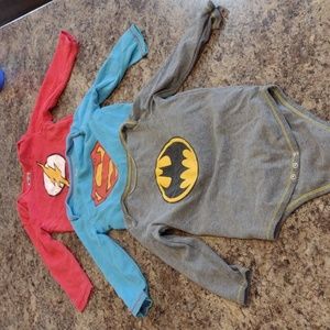 Justice League long sleeve onesies 24M